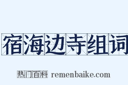 宿海边寺组词是什么意思的图片